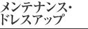 メンテナンス・ドレスアップ